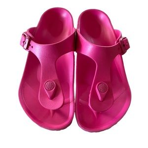Birkenstock Girls Beetroot Purple EVA Gizeh Essentials Sandals Size 34 size 3